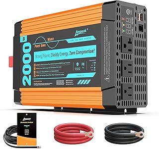 Ampeak 2000W Pure Sine Wave Inverter 6000W Surge