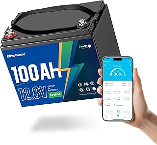 12V 100Ah Bluetooth LiFePO4 15000 Deep Cycles