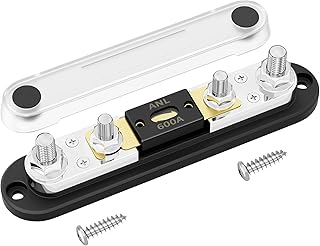 DaierTek 600A ANL Fuse Holder with M10 Stud Terminals
