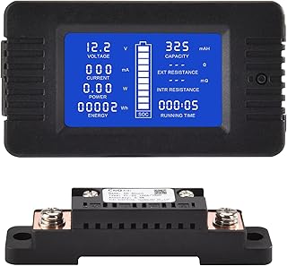 DC Multifunction Battery Monitor 0-200V 100A LCD