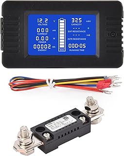 DC Multifunction Battery Monitor 0-200V 300A LCD
