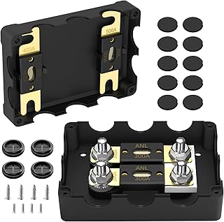 Dual ANL Fuse Holder with 2x 300A Fuses Waterproof